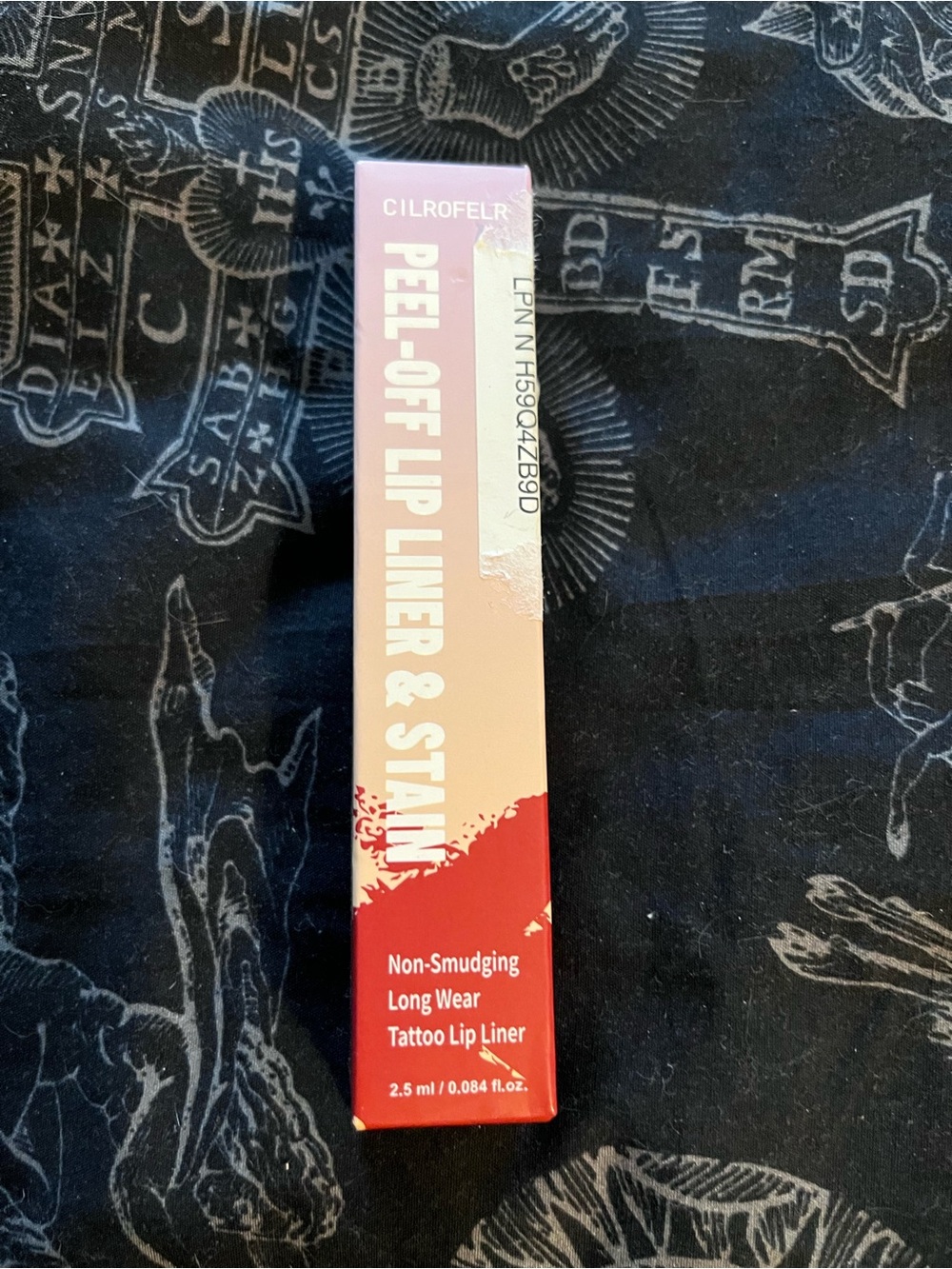 Cilrofelr Peel Off Lip Liner Stain, Long Wear Tattoo Lip Liner with Tweezer - Picture 2 of 4